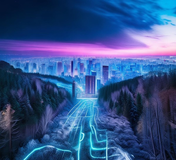 黑冰科技动态壁纸，从自然到科技的奇妙交响