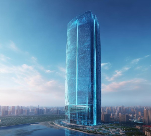 北京海蓝，科技的象征